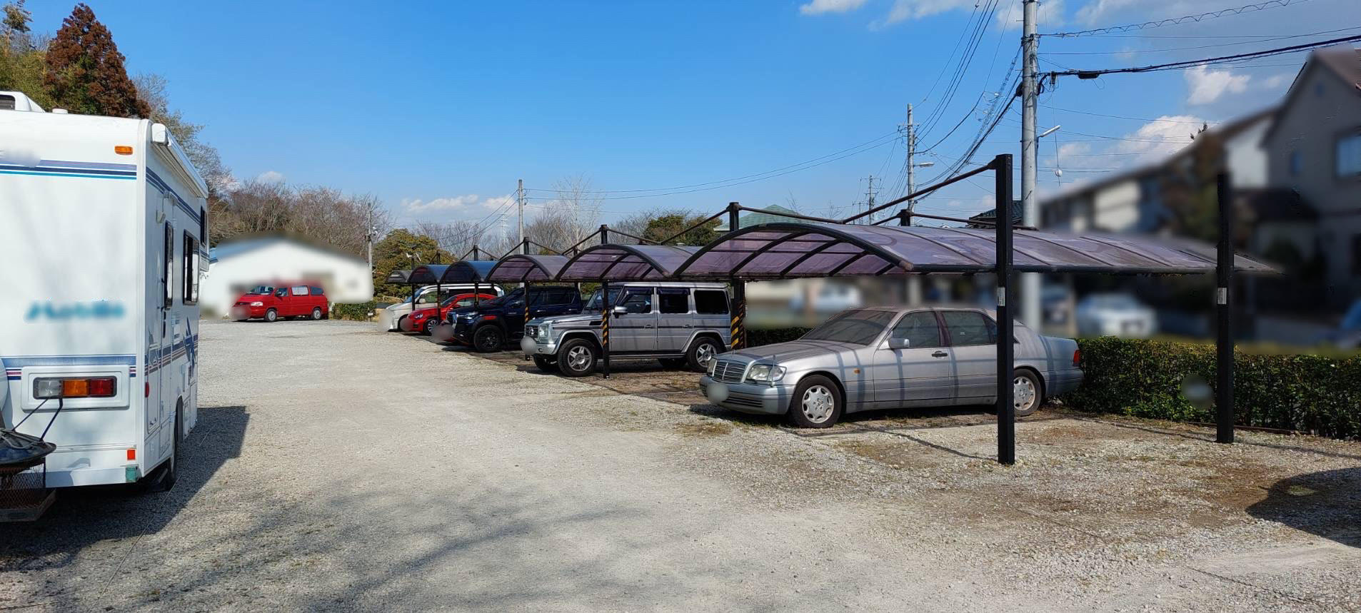 第一駐車場の全景
